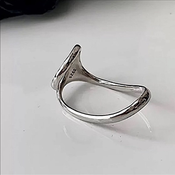 Stainless SILVER IRREGULAR RING - Picture 6 of 12
